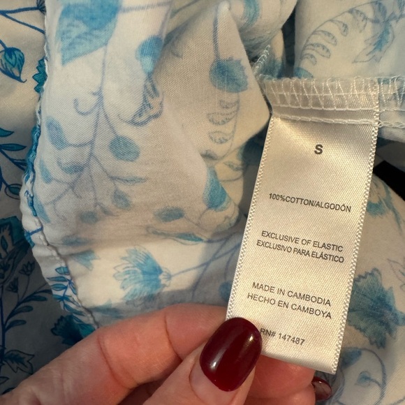 Draper James Blue and White Floral Midi Dress, Small - Picture 16 of 16